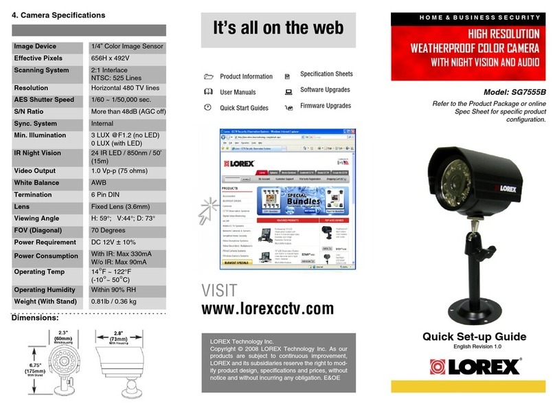 Lorex SG7555B User manual Lorex SG7555B User manual