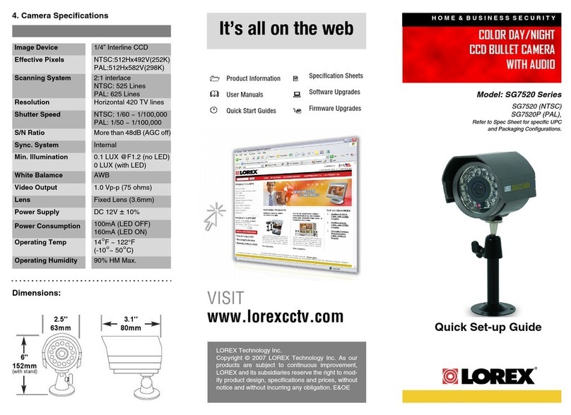 Lorex SG7520 User manual