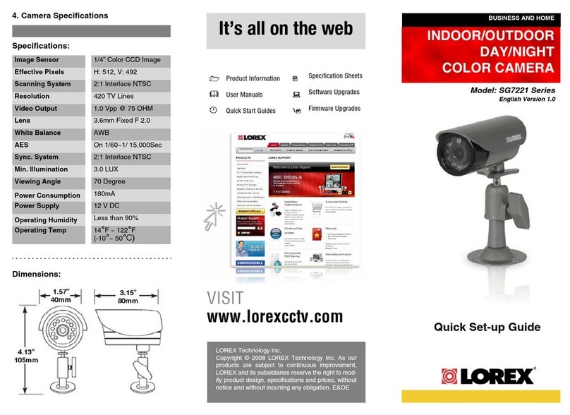 Lorex SG7221 Series User manual Lorex SG7221 Series User manual
