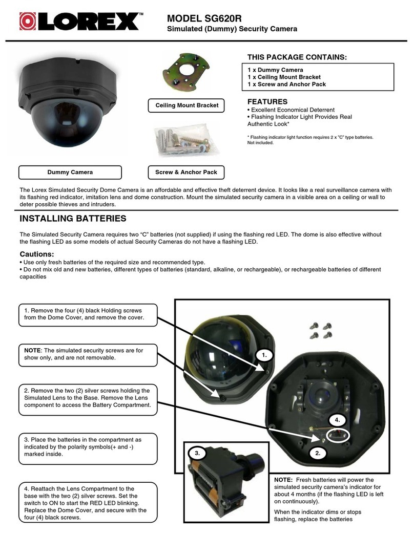 Lorex SG620R quick guide