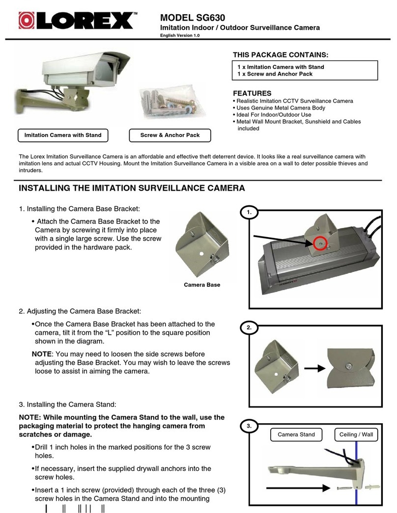 Lorex SG630 User manual