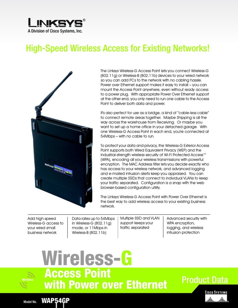 Linksys WAP54GP - Wireless-G Access Point Operation manual Linksys WAP54GP - Wireless-G Access Point Operation manual