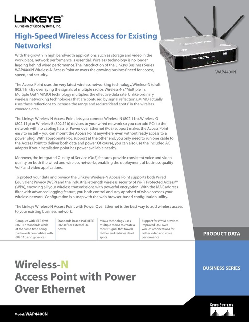 Linksys WAP4400N Operation manual