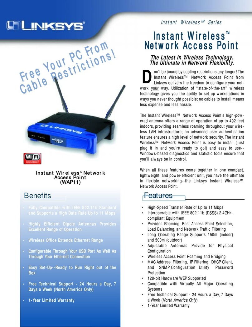 Linksys WAP11 - Instant Wireless Network Access... User manual Linksys WAP11 - Instant Wireless Network Access... User manual
