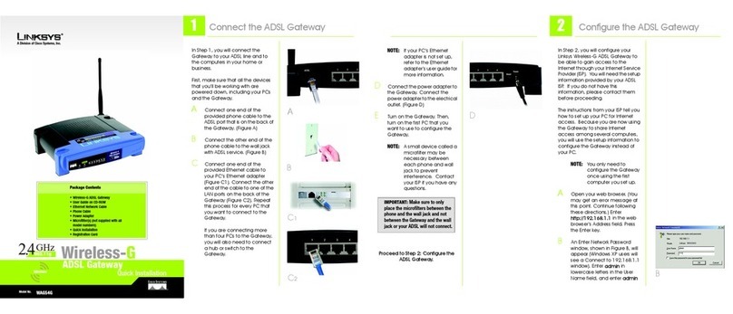 Linksys WAG54G - Wireless-G ADSL Gateway Wireless... Original operating instructions