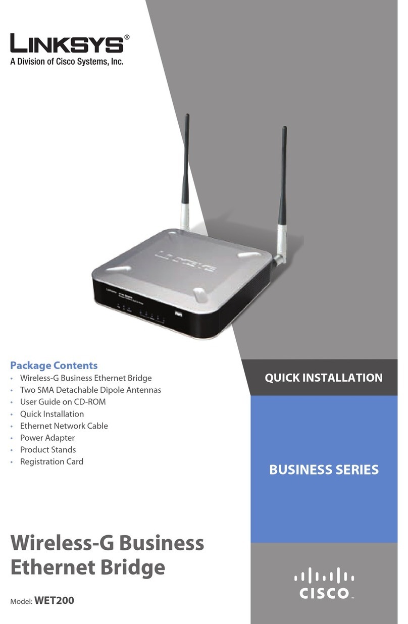 Linksys WET200 - Wireless-G Business Ethernet Bridge Original operating instructions