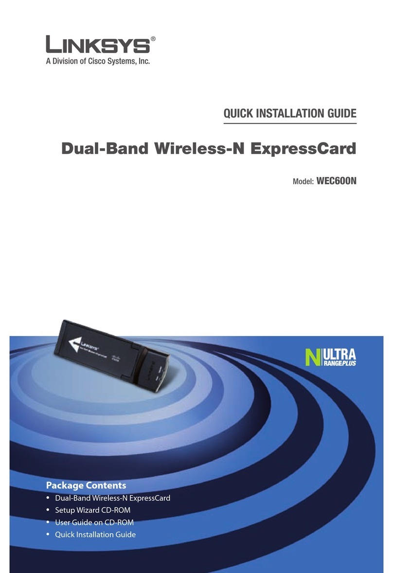 Linksys WEC600N - Dual Band Wireless-N Ultra RangePlus... Quick installation guide