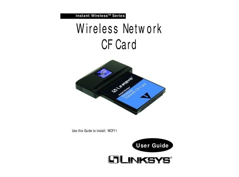Linksys WCF11 - Wireless CompactFlash Card Type II User manual
