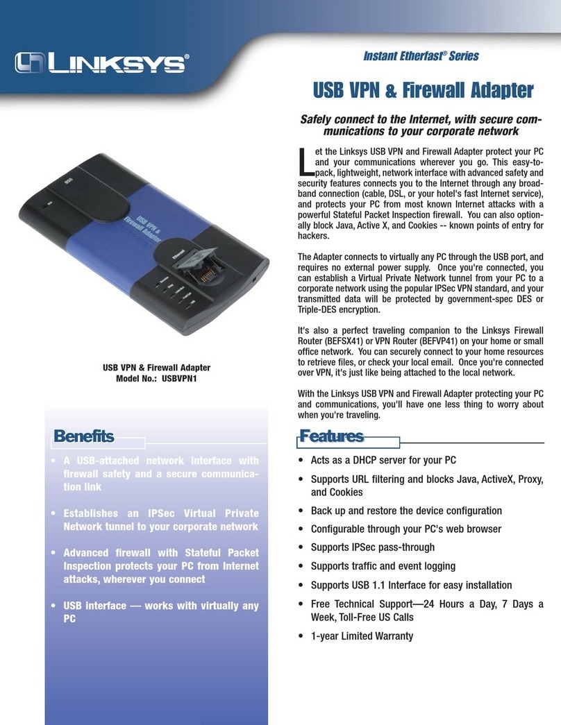 Linksys USBVPN1 User manual
