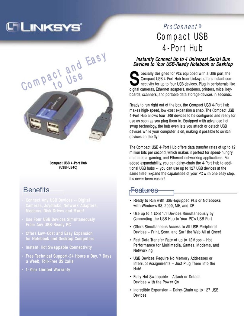 Linksys USBHUB4C User manual Linksys USBHUB4C User manual