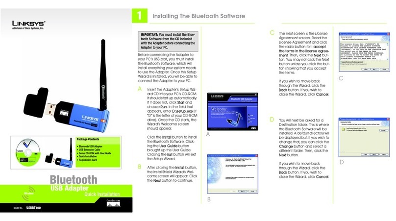Linksys USBBT100 Original operating instructions