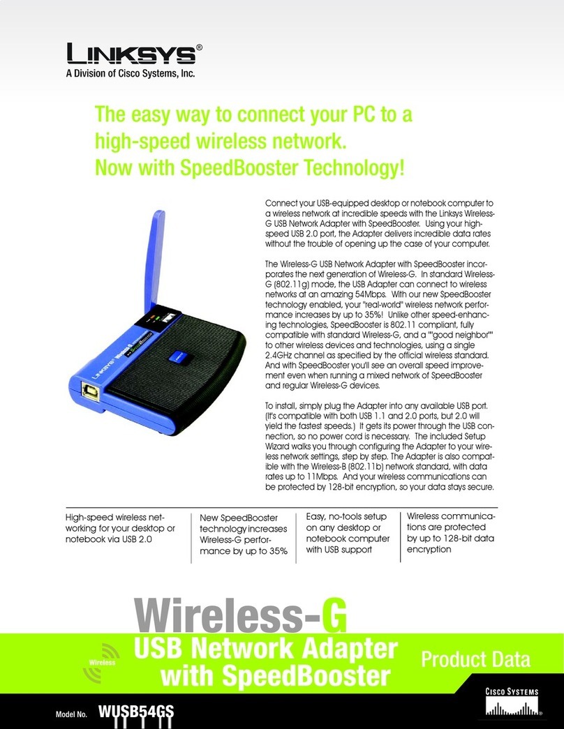 Linksys WUSB54GS EU Operation manual