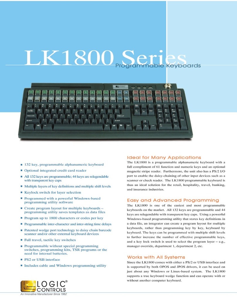 Logic Controls LK1800 Series User manual