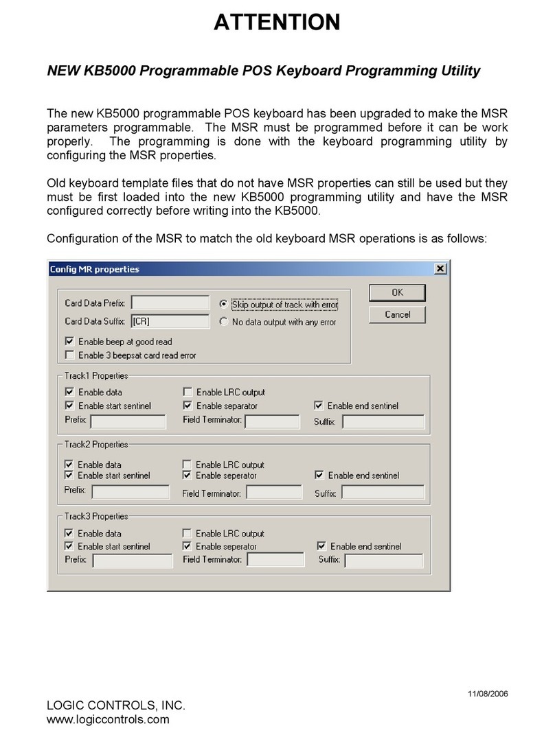 Logic Controls KB5000 Series Configuration
