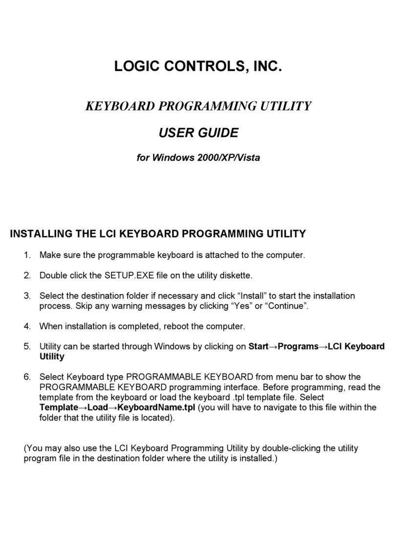 Logic Controls KB5000 Series User manual