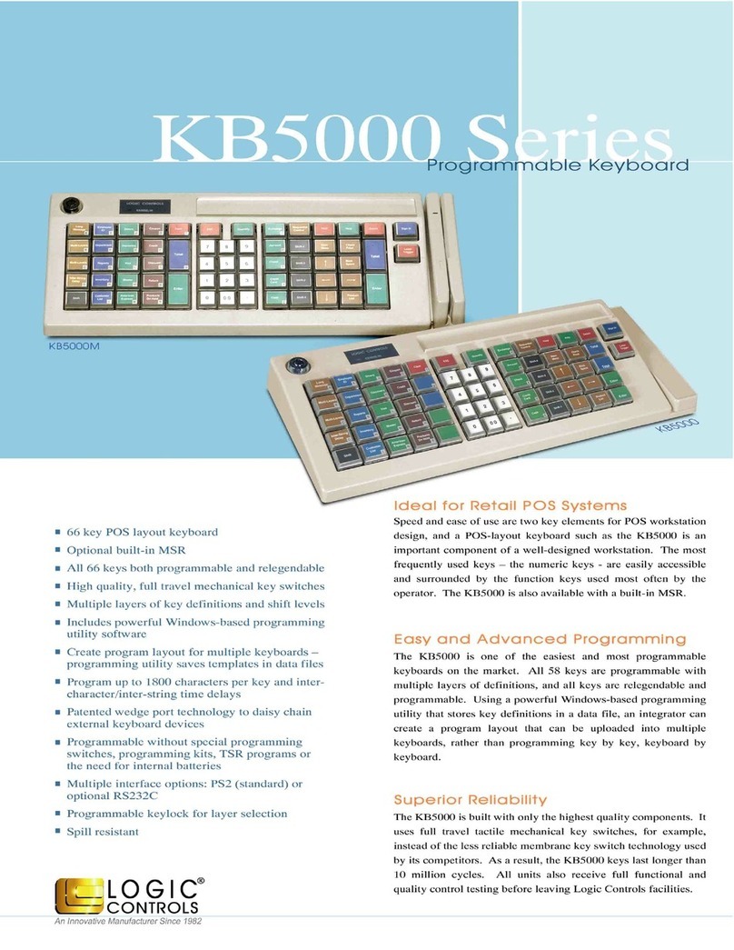 Logic Controls KB5000 Series Owner's manual
