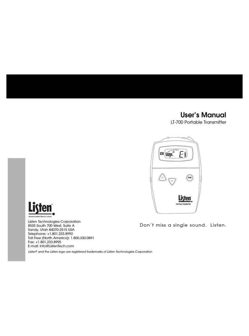 Listen LT-700 User manual