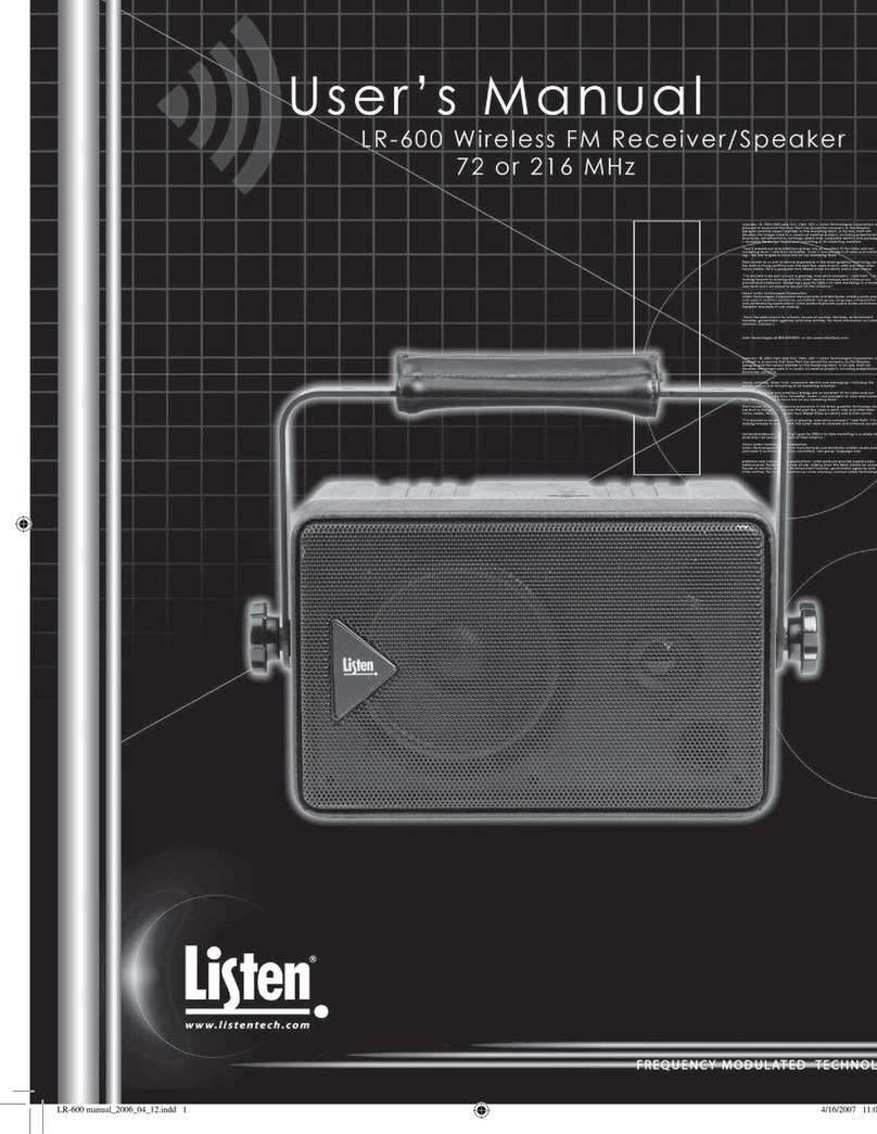 Listen LR-600 user manual
