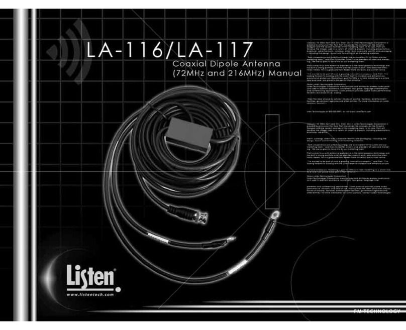 Listen Technologies LA-116 manual Listen Technologies LA-116 manual