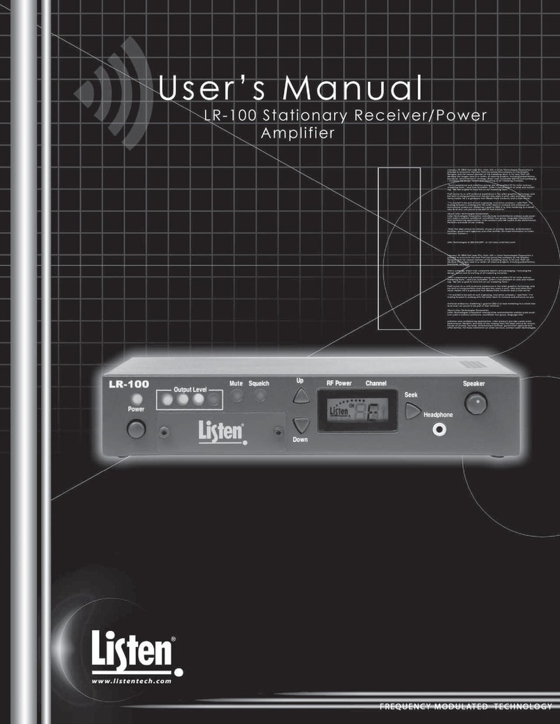 Listen Technologies LR-100 user manual