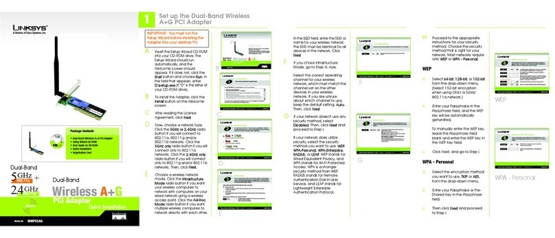 Linksys WMP55AG Original operating instructions