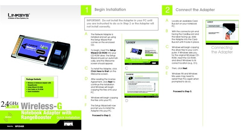 Linksys WPC54GR (DE) Original operating instructions
