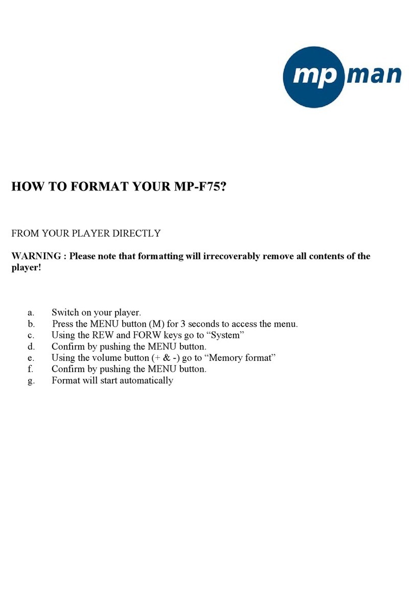 MP-Man MP-F75 Manual