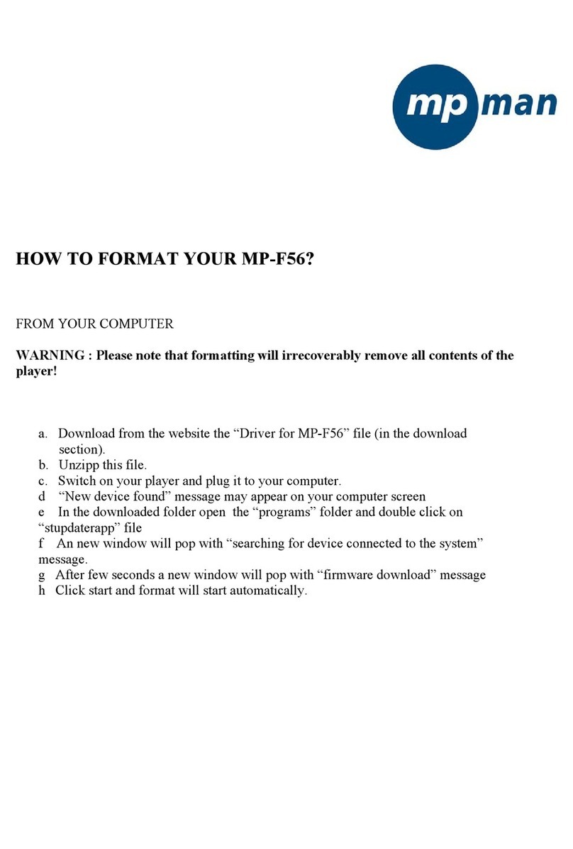 MP-Man MP-F56 Manual