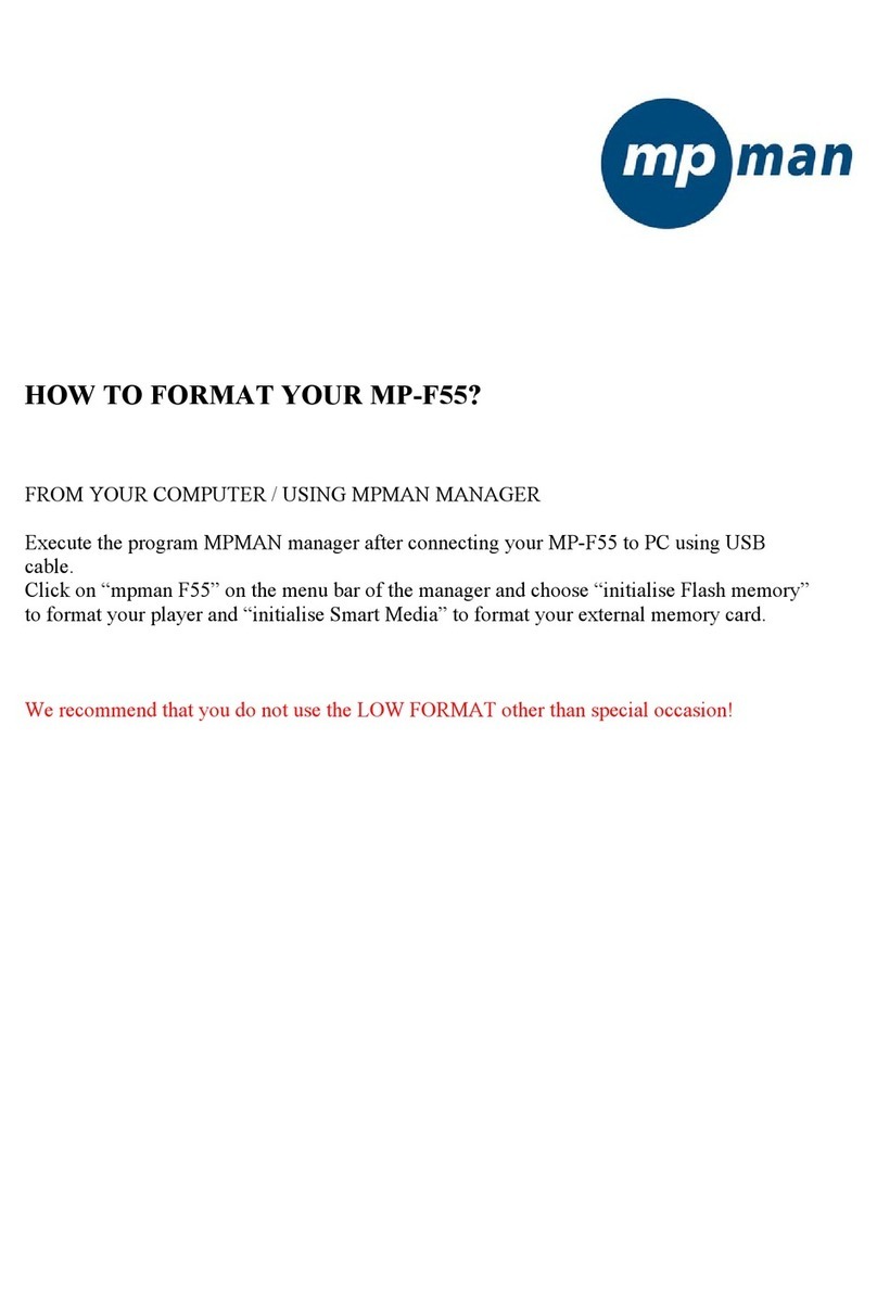 MP-Man MP-F55 Manual MP-Man MP-F55 Manual