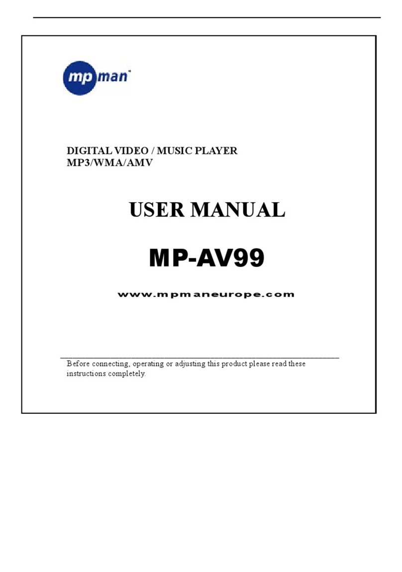 MP-Man MP-AV99 User manual MP-Man MP-AV99 User manual