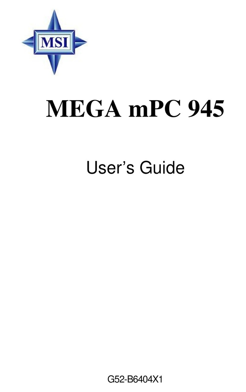 MSI MEGA MPC - MEGA - mPC 945 User manual