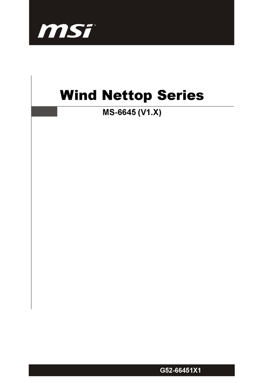 MSI Wind Nettop 100 - Wind Nettop 100 Desktop PC User manual