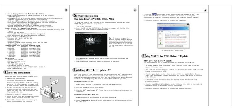 MSI FX5500-TD128LF User manual