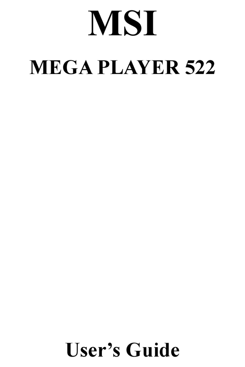 MSI Mega Player 522 user guide