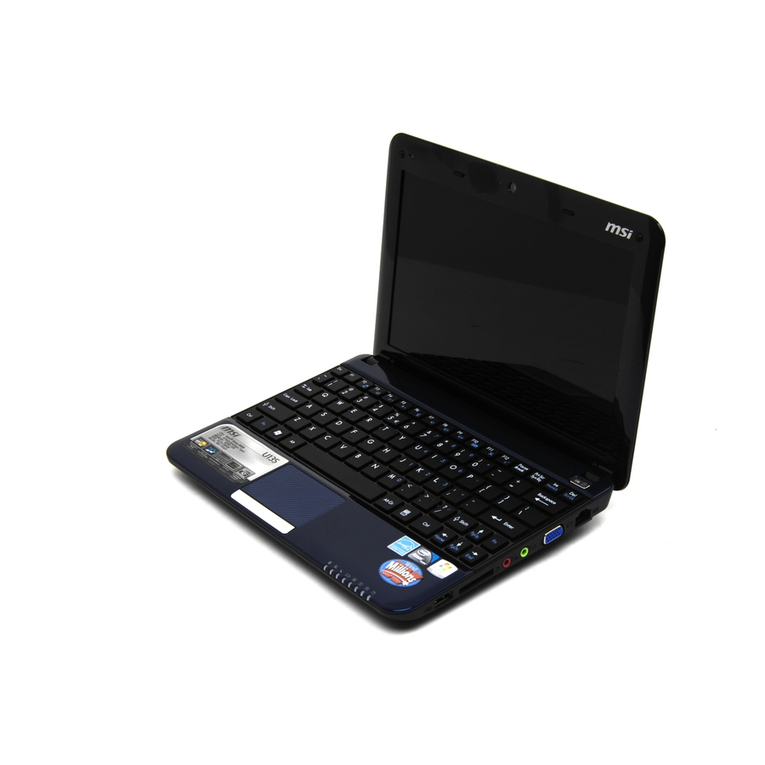 MSI Wind U130-416US User manual MSI Wind U130-416US User manual