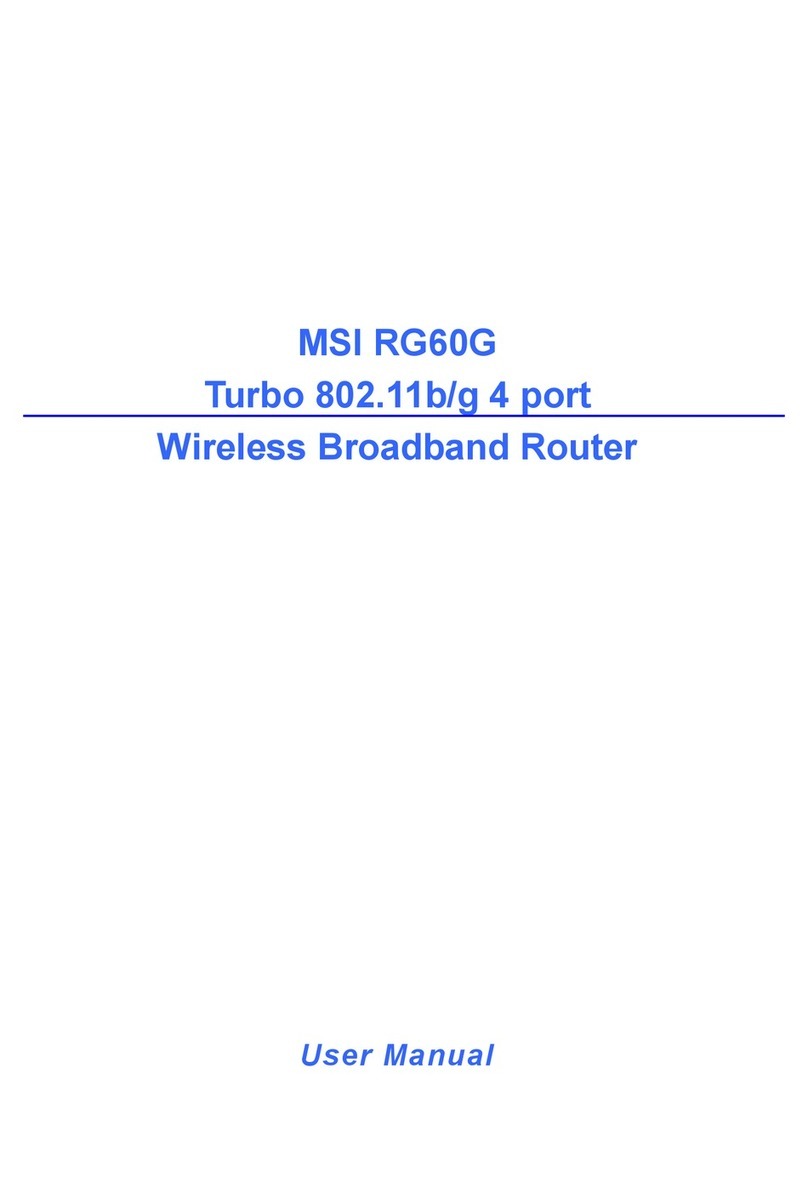 MSI RG60G - Wireless Router User manual MSI RG60G - Wireless Router User manual