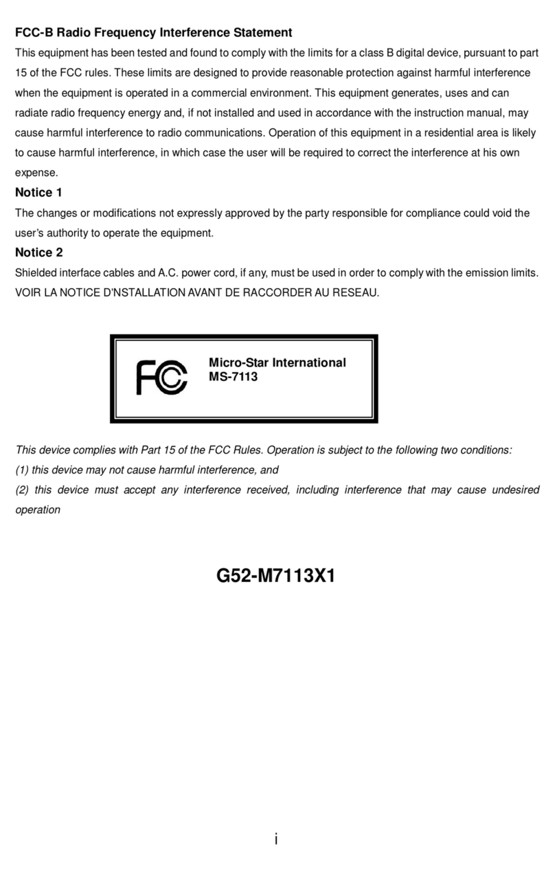MSI 649 Neo-V User manual