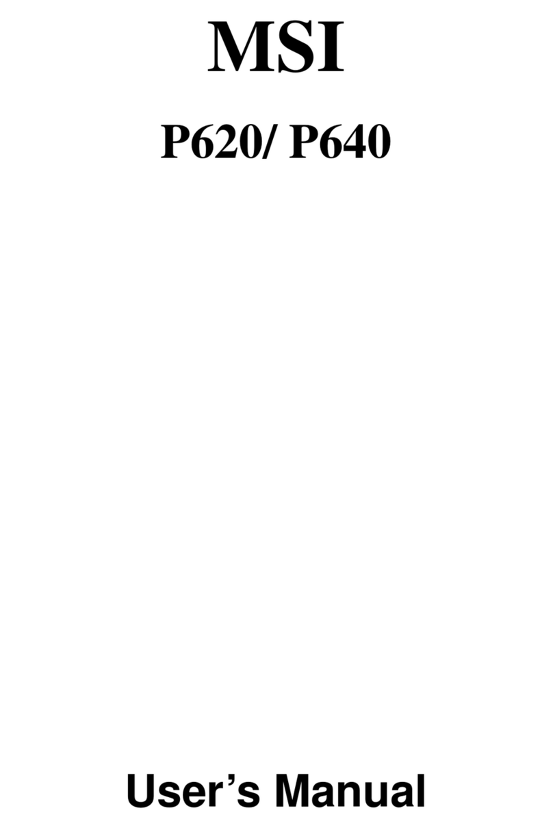 MSI P640 User manual