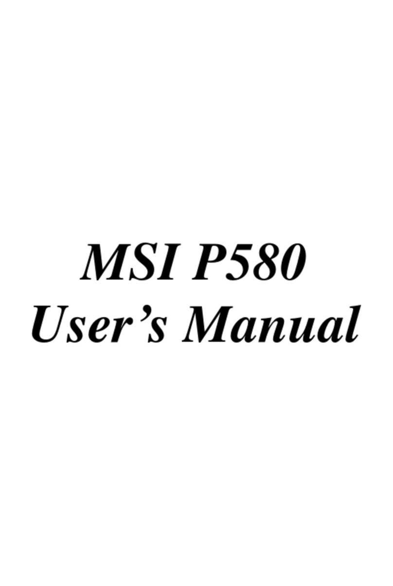 MSI P580 user manual