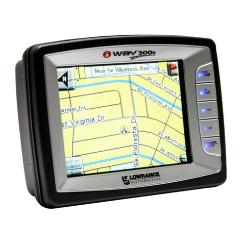 Lowrance Lowrance iWAY 500C Mounting instructions