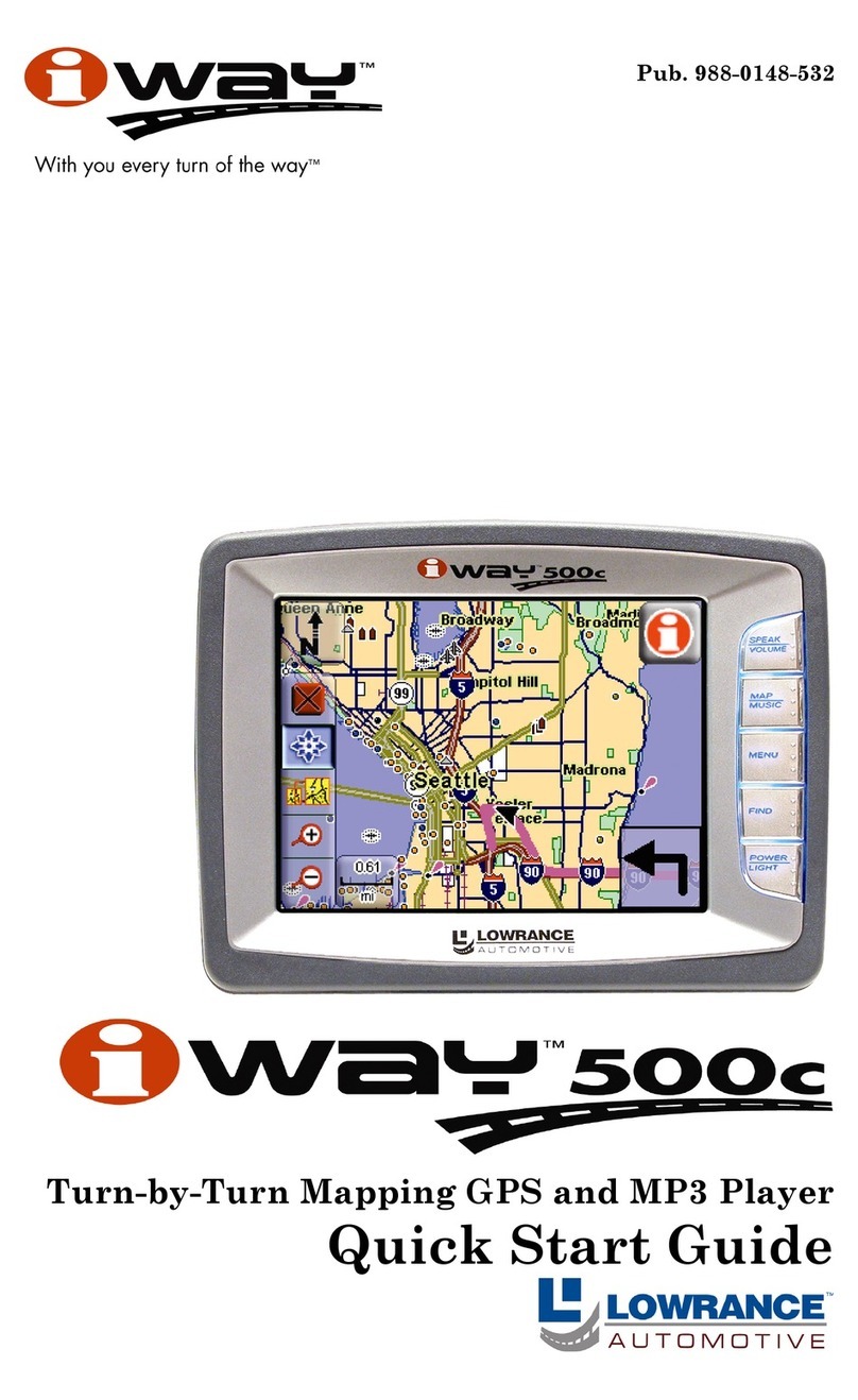 Lowrance Lowrance iWAY 500C User manual Lowrance Lowrance iWAY 500C User manual