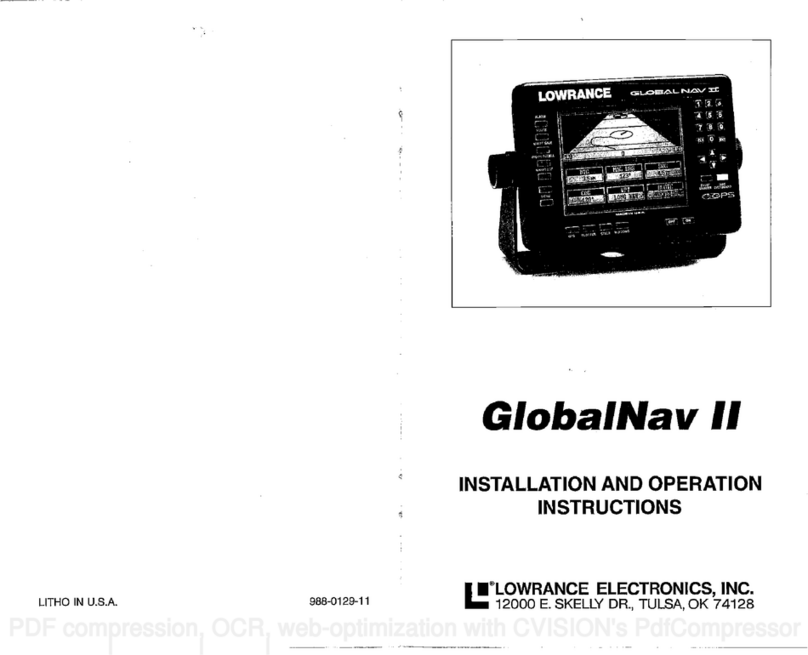 Lowrance GlobalNav II User manual