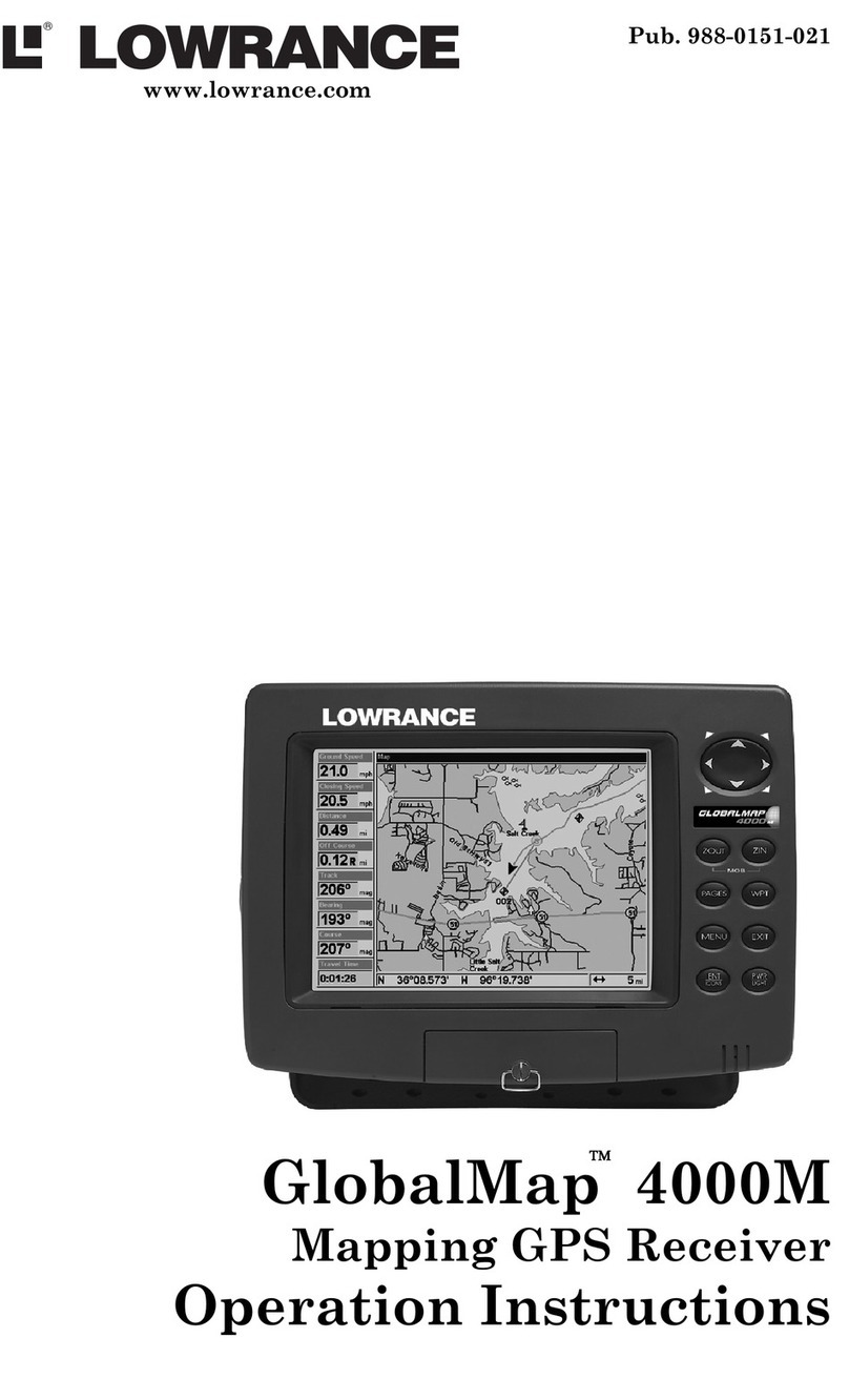 Lowrance GlobalMap 4000M User manual Lowrance GlobalMap 4000M User manual