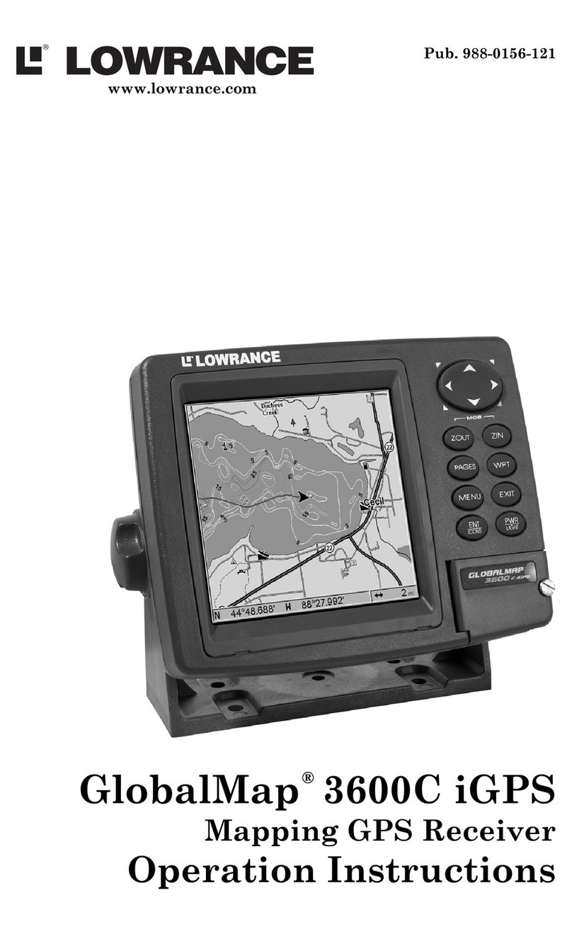 Lowrance GlobalMap 3600C iGPS Operation instructions
