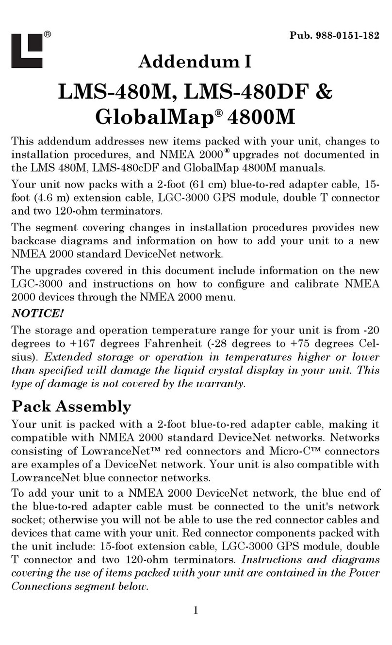 Lowrance GlobalMap 4000M Product support bulletin