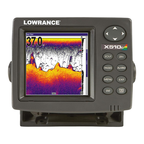 Lowrance X510C Operation instructions