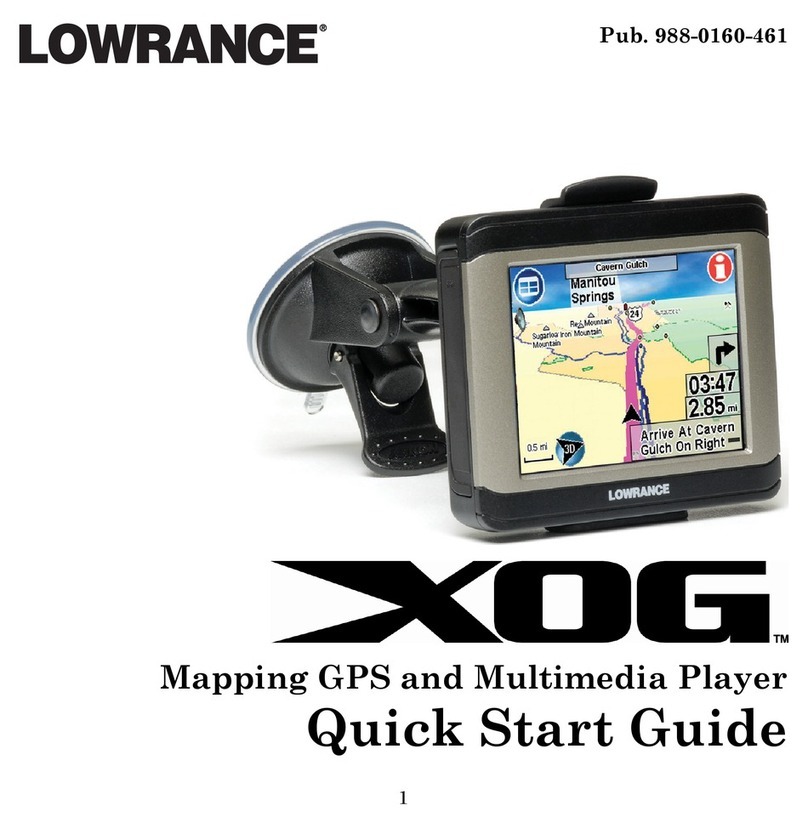 Lowrance XOG quick start guide