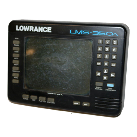 Lowrance LMS-350A User manual Lowrance LMS-350A User manual