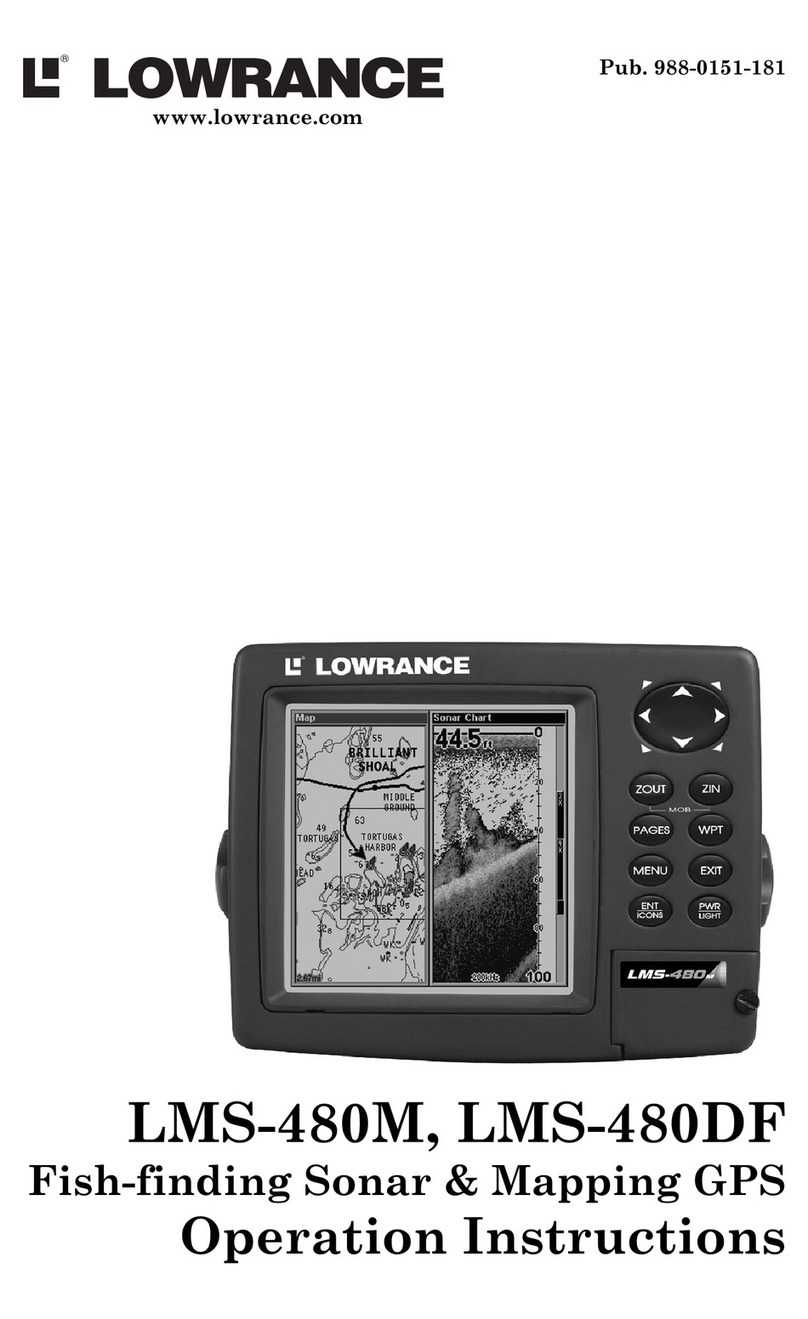 Lowrance LMS-480 Operation instructions