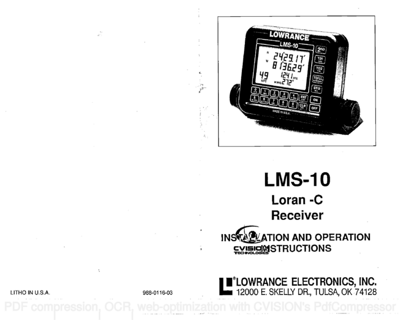 Lowrance LMS-10 Loran-C installation instructions